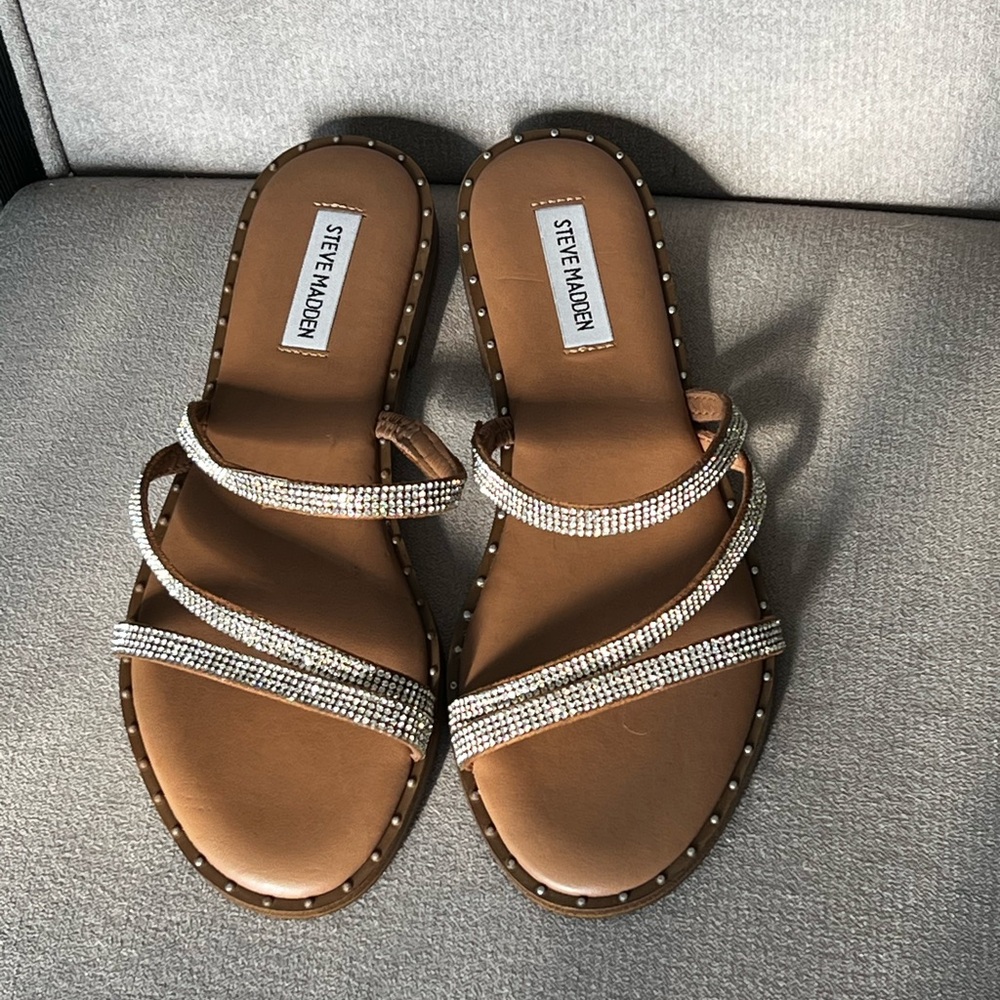 Steve Madden Loomi Rhinestone Sandals